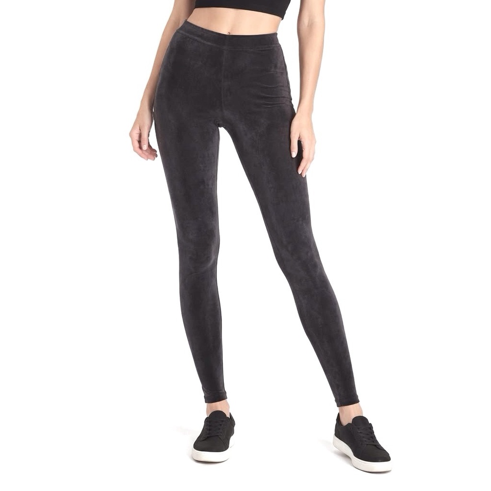 Eileen Fisher Leggings Graphite Gray Velvet Ankle Pants Size XS